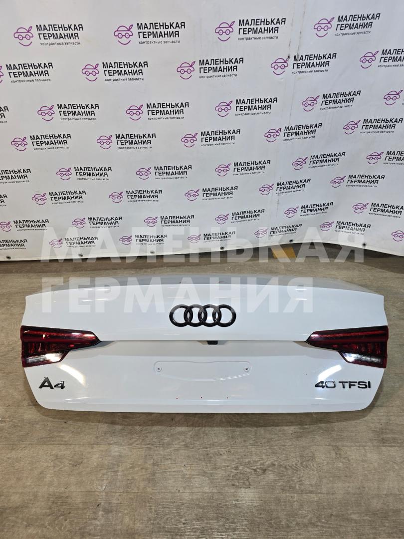 крышка багажника (дверь 3-5) Audi A4 B9 2017, 2.0 л., CVKB, бензин, АКПП, 2y/s9r белый металлик, седан, передний привод, правый руль, 8W5827025J, 8W5945093H, 8W5945094H - фото №1