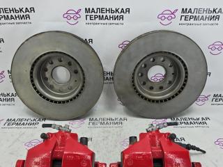 комплект тормозов Volkswagen Golf GTI 6 поколение 2011, 2.0 л., CCZB, бензин, робот, b4/b9a белый, хетчбэк 5 дв., передний привод, правый руль, 1K0615123M, 1K0615124M, 1K0615301AA, 5Q0615301F