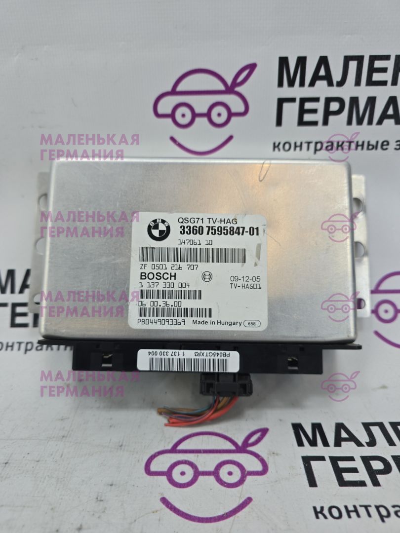 блок управления заднего редуктора BMW X6 E71/E72 E71 2009, 3.0 л., N54 B30 A, бензин, серебро, правый руль, 33607595847, 7595847 - фото №1