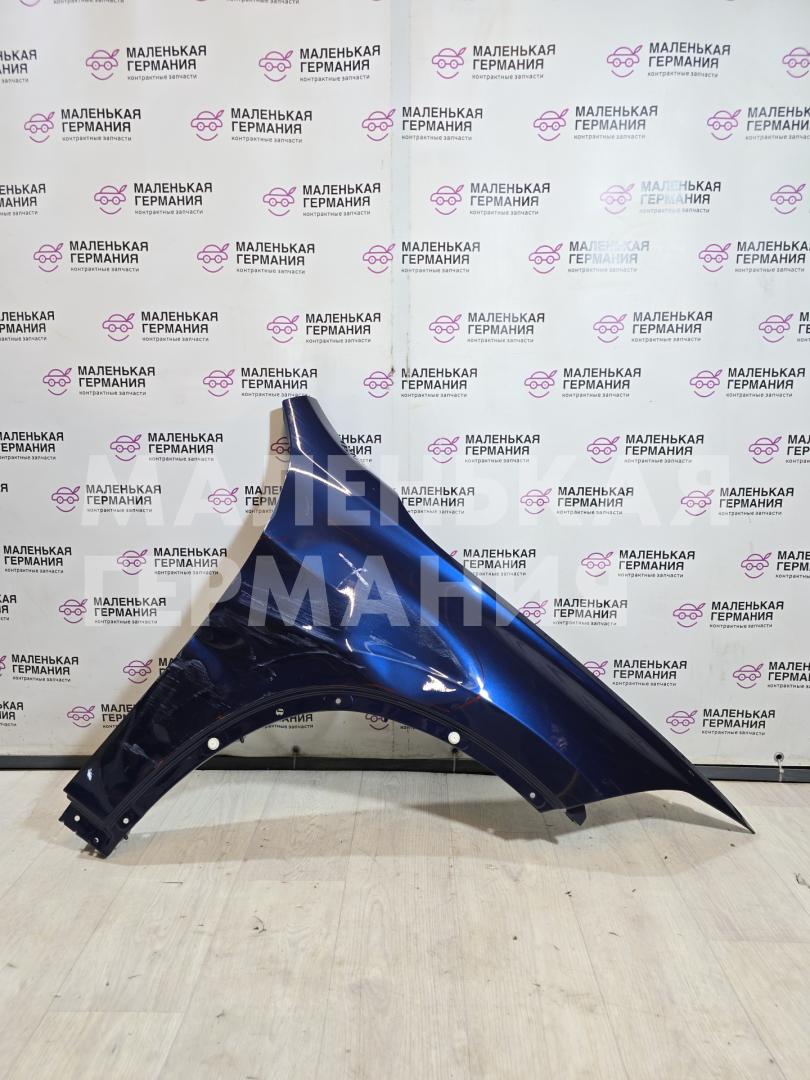 крыло переднее правое BMW X1 F48 2017, 2.0 л., B48 A20 B, бензин, АКПП, синий mediterranblau c10, полный привод, правый руль, 41007427300, 7427300 - фото №1