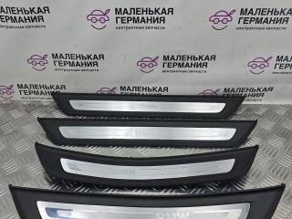 комплект накладок на пороги (внутренние) BMW 5 серия G30/G31 G30 2018, 2.0 л., B48 B20 A, бензин, АКПП, черный 475, седан, задний привод, правый руль, 51477398321, 7398321, 51477381330, 7381330, 51477381329, 7381329