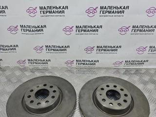 диски тормозные (комплект) Volkswagen Passat CC 1 поколение [рестайлинг] 2013, 2.0 л., CCZB, бензин, робот, z2/h5x синий металлик, седан, передний привод, правый руль, 1K0615301AA, 5Q0615301F