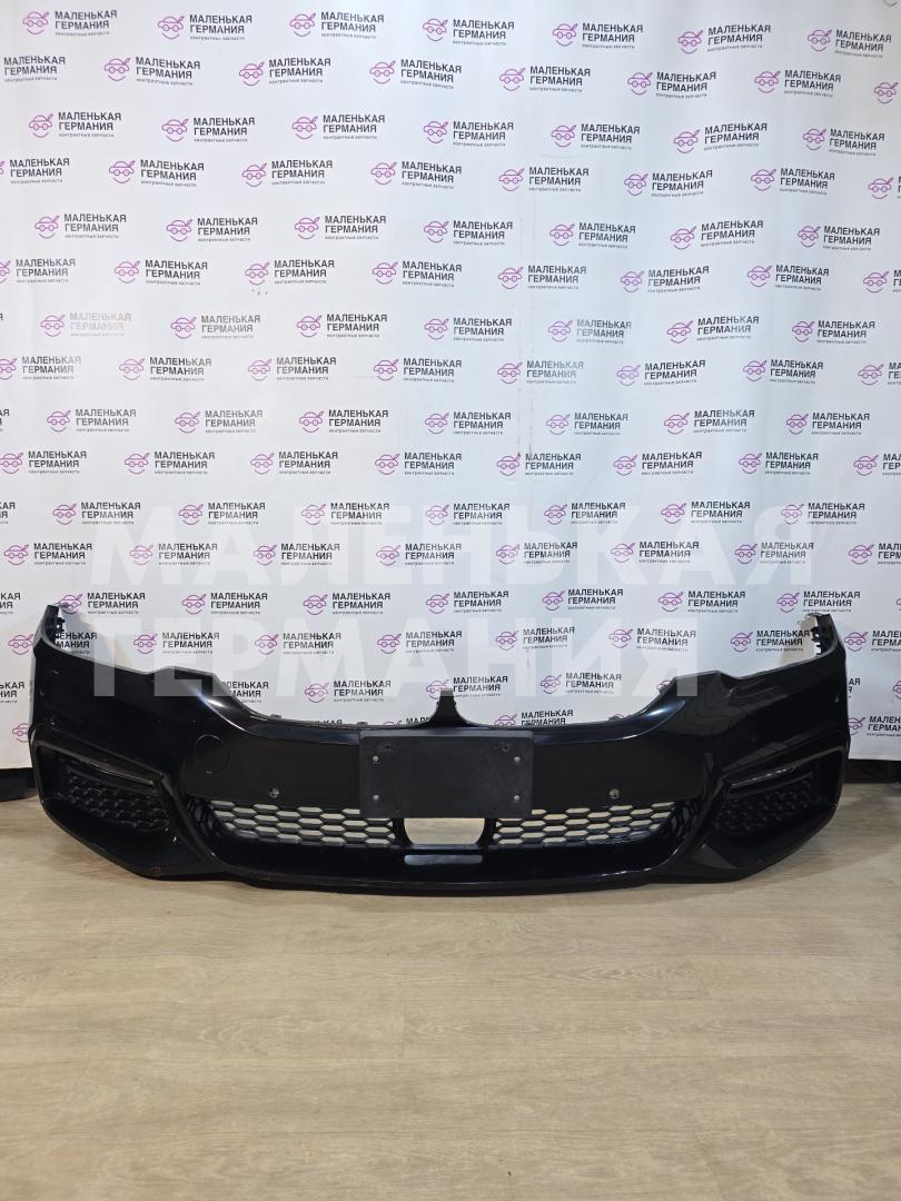 бампер передний BMW 5 серия G30/G31 G30 2017, 2.0 л., B47 D20 A, дизель, АКПП, black sapphire metallic (475), седан, задний привод, правый руль, 51118069072, 8069072, 89250241, 8069468, 51118064966, 89250251, 51118064967, 8064966, 8064967 - фото №1