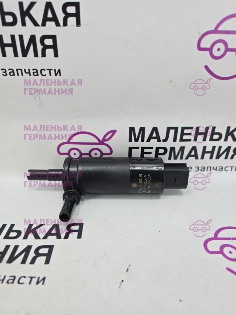 насос (моторчик) омывателя фар BMW X6 F16 2014, 3.0 л., N55 B30 A, бензин, АКПП, красный, правый руль, 67127340773, 7340773 - фото №1