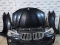 передняя часть (ноускат) BMW X4 F26 2014, 2.0 л., N20 B20 A, бензин, АКПП, 475 black sapphire metallic, полный привод, правый руль, 7400019, 7400020 - фото №2