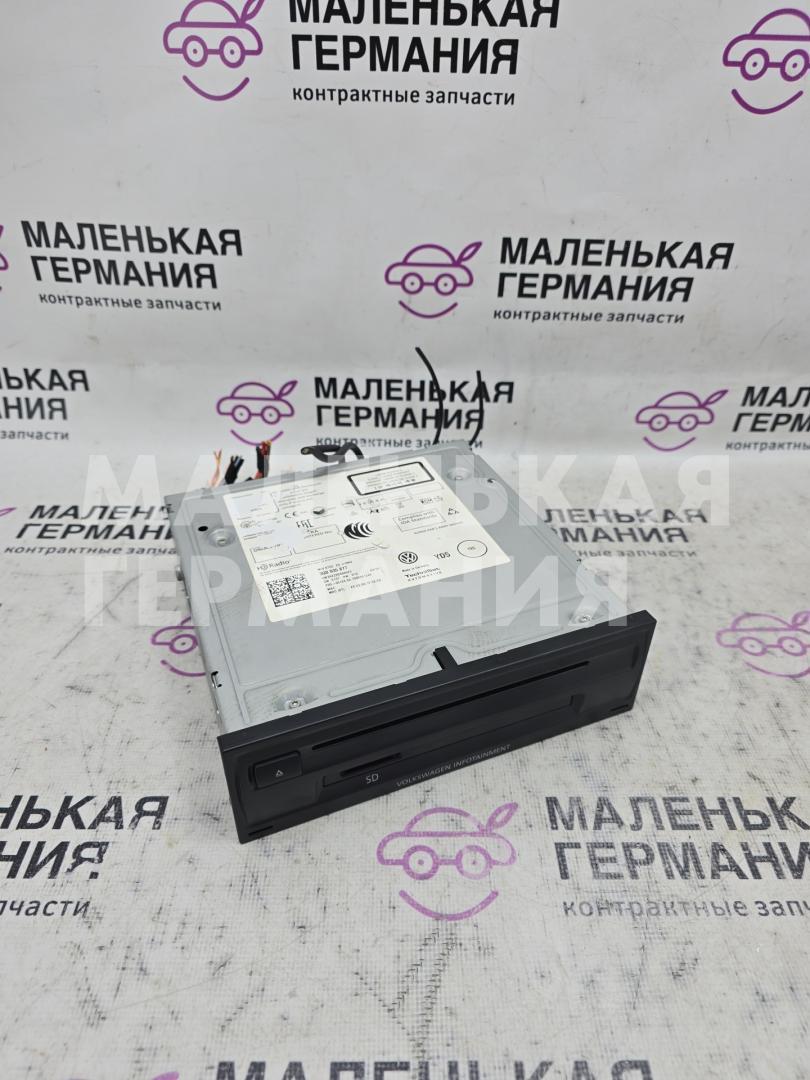 блок управления мультимедия Volkswagen Passat B8 2015, 1.8 л., CJSA, бензин, робот, 2t/c9x чёрный перламутр, седан, правый руль, 3Q0035877 - фото №1