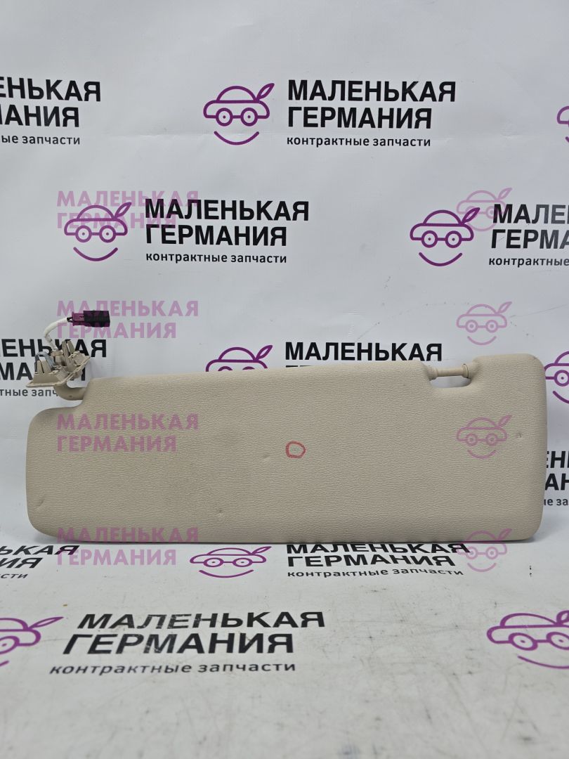 козырек солнцезащитный BMW X5 F15 2014, 3.0 л., N57 D30 A, дизель, АКПП, mineralweiss metallic (a96), полный привод, правый руль, 51167342564, 7342564 - фото №1