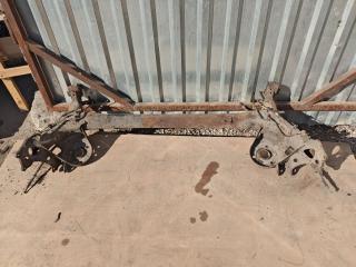 балка подвески задняя Toyota Corolla 10 поколение (E140/E150) 2008, 1.4 л., 4ZZ-FE, бензин, МКПП, седан