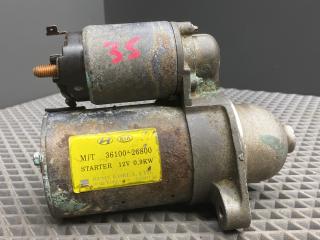 стартер Kia Rio 2 поколение [рестайлинг] JB 2009, 1.4 л., G4EE, бензин, МКПП, белый ud - clear white, седан, передний привод, 3610022805, 36100-26800, 3610026810