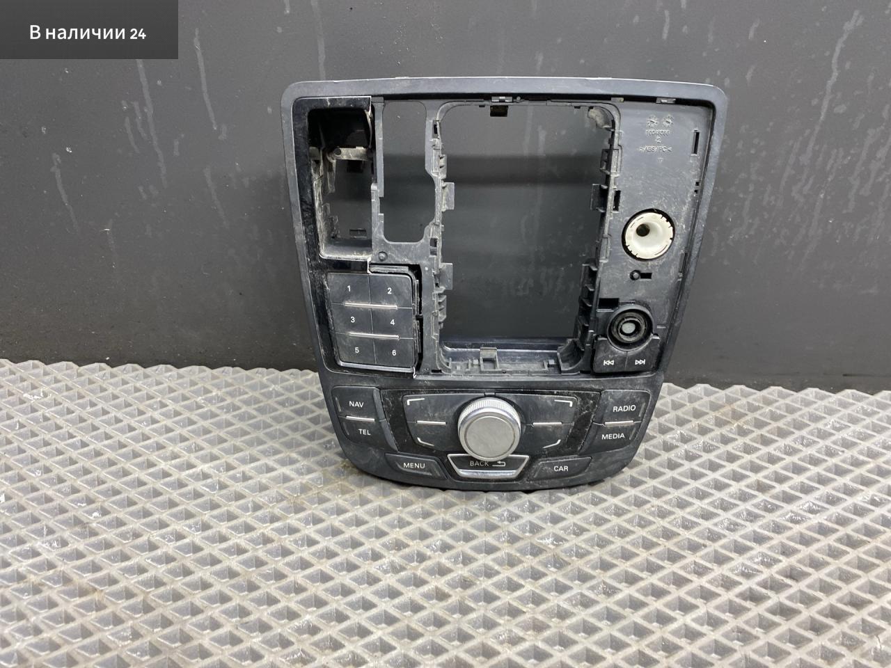 панель управления магнитолой Audi A6 4G/C7 4G2/C7 2013, 2.0 л., TFSI, CDNB, бензин, вариатор, 2y2y, седан, 4G1919610B - фото №1