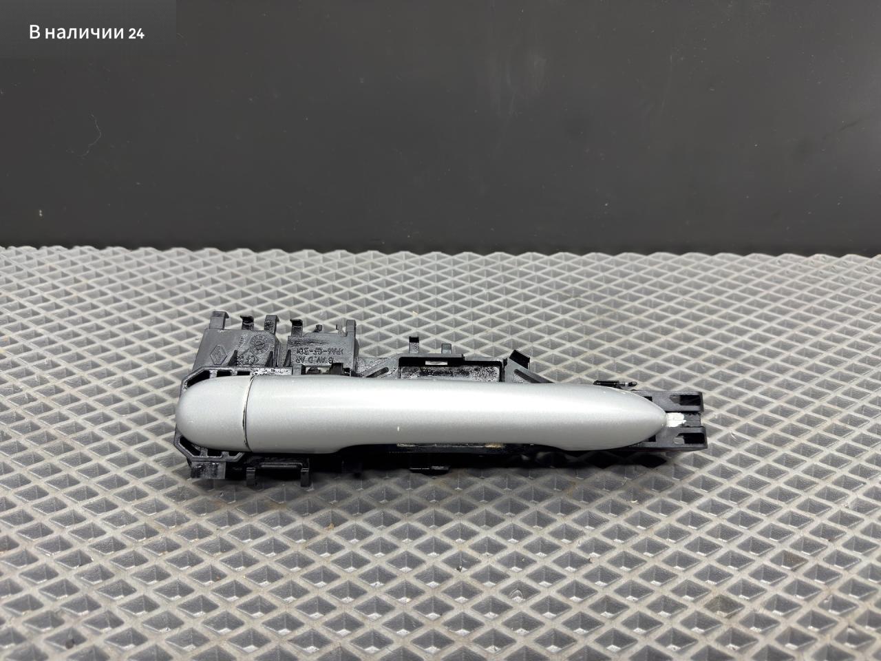 ручка наружная задняя правая Renault Megane 2 поколение LM0B 2005, 1.6 л., K4M 760, бензин, МКПП, 632 — gris boreal-2, седан, передний привод, 7701474436 - фото №1