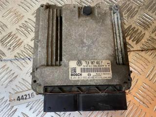 блок управления двигателем Volkswagen Touareg 1 поколение [рестайлинг] 2008, 3.0 л., TDi, BKS, дизель, АКПП, чёрный, внедорожник 5 дв., полный привод, правый руль, 7L0907401F