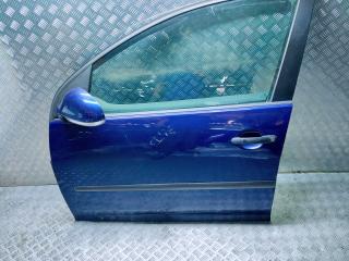 дверь передняя левая Volkswagen Golf 5 поколение 2004, синий, хетчбэк 5 дв., правый руль