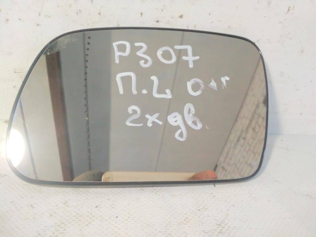 стекло зеркала наружного левого Peugeot 307 1 поколение 2001, купе - фото №1