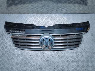 решетка радиатора Volkswagen Transporter T5 2006, 2.5 л., TDi, AXD, дизель, 6МКПП, серебристый, микроавтобус, передний привод, правый руль, 7H08071015