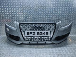 бампер передний Audi A4 B8/8K 2010, 2.0 л., TDi, CAGB, дизель, 6МКПП, серебристый, универсал, правый руль, 8K0807681C, 8K0955275A