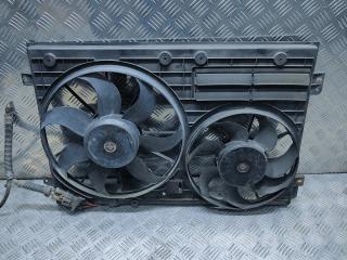 вентилятор радиатора Skoda Superb 2 поколение 2011, 1.6 л., дизель, голубой, передний привод, правый руль, 1K0121207