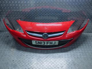 бампер передний Opel Astra J [рестайлинг] 2013, 1.4 л., i, A 14 XER, бензин, 5МКПП, красный, передний привод, правый руль