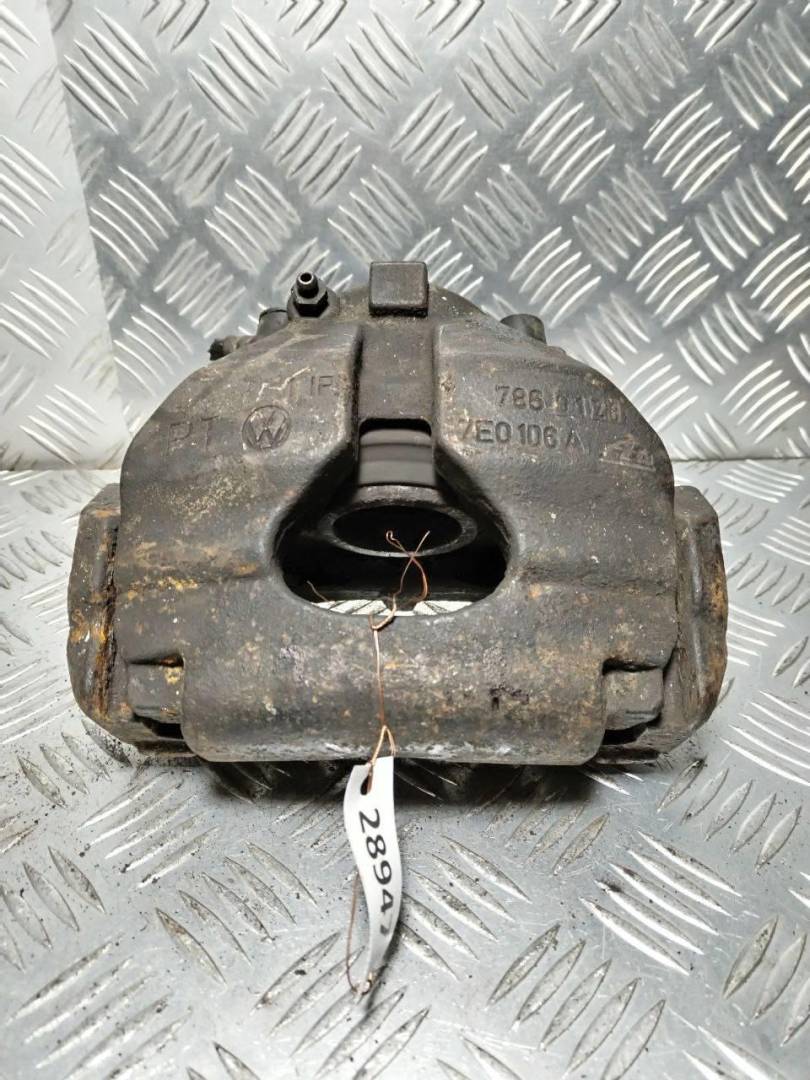 суппорт передний левый Volkswagen Transporter T5 2005, TDi, дизель, 7E0105A - фото №1