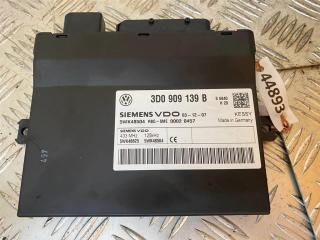блок управления центральным замком Volkswagen Touareg 1 поколение [рестайлинг] 2008, 3.0 л., TDi, BKS, дизель, АКПП, чёрный, внедорожник 5 дв., полный привод, правый руль, 3D0909139B