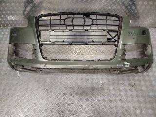 бампер передний Audi Q7 4L 2006, 3.0 л., TDi, BUG, дизель, АКПП, бежево-серый, внедорожник 5 дв., полный привод, правый руль, 4L0807437