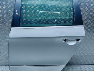 дверь задняя левая Volkswagen Passat B6 2007, 2.0 л., TDi, дизель, 6МКПП, серебристый, универсал, передний привод, правый руль