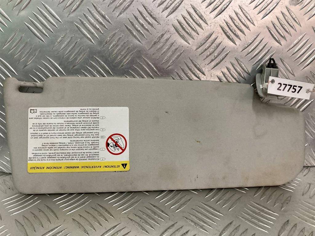 козырек солнцезащитный Volkswagen Passat B6 2009, седан, 3C0857551AB - фото №1