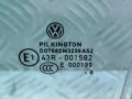 стекло двери передней левой Volkswagen Touran 1 поколение [рестайлинг] 2008, 1.6 л., TDi, дизель, 6МКПП, серый, передний привод, правый руль, 43R001582 - фото №3