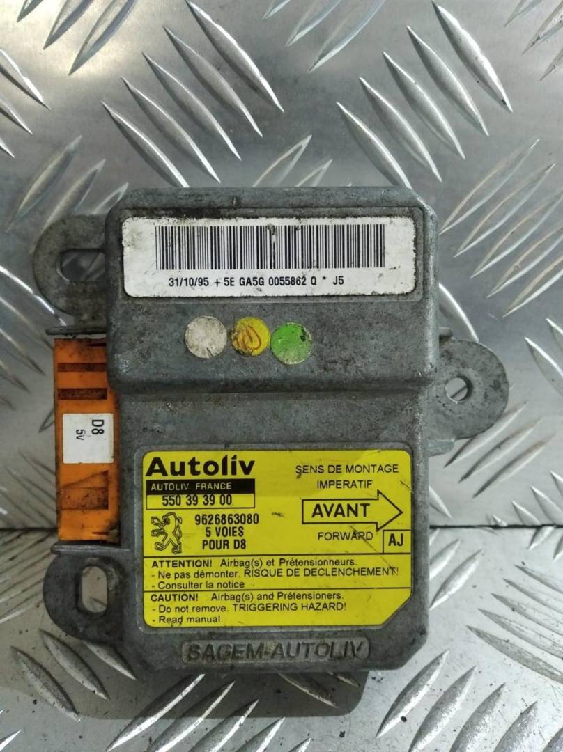 блок AirBag Peugeot 406 1 поколение 1995, 9626863080 - фото №1