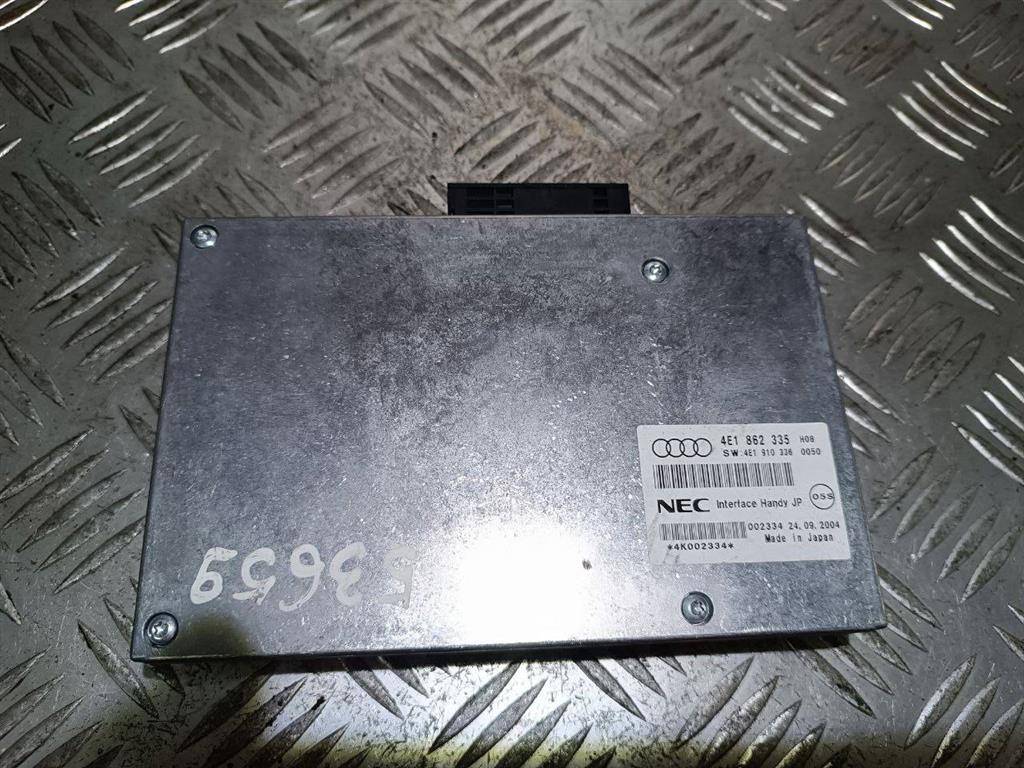 блок управления телефоном Audi A8 D3/4E 2004, 4.2 л., i, бензин, седан, 4E1862335 - фото №1