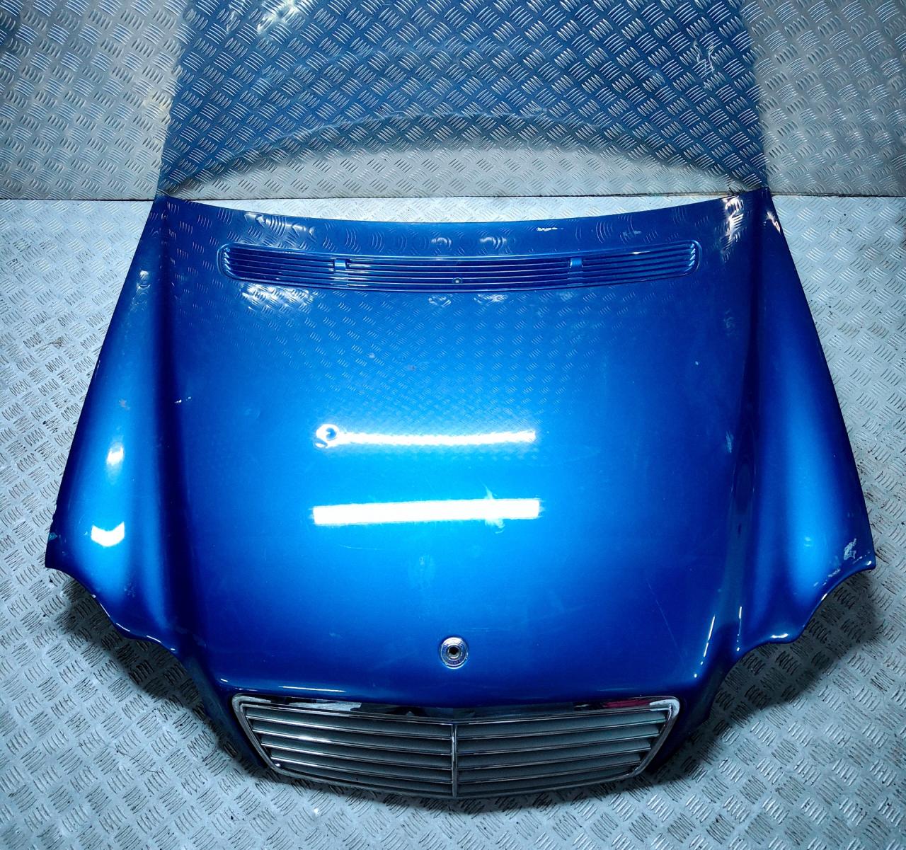 капот Mercedes-Benz C-Класс W203/S203/CL203 2002, синий, седан - фото №1