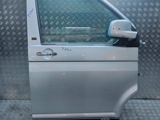 дверь передняя правая Volkswagen Transporter T5 2006, 2.5 л., TDi, AXD, дизель, 6МКПП, серебристый, микроавтобус, передний привод, правый руль