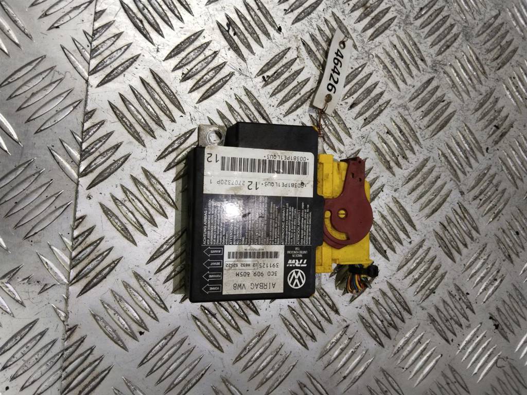 блок AirBag Volkswagen Passat B6 2007, 2.0 л., TDi, BMR, дизель, 6МКПП, чёрный, седан, передний привод, правый руль, 3C0909605M - фото №1