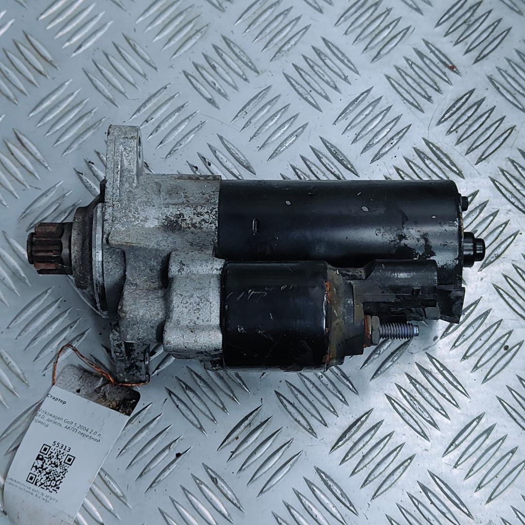 стартер Volkswagen Golf 5 поколение 2004, 2.0 л., BKD, дизель, АКПП, передний привод, 0001123016 - фото №1