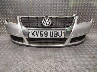бампер передний Volkswagen Passat B6 2009, 2.0 л., TDi, CBAA, дизель, 6МКПП, серебристый, седан, передний привод, правый руль, 3C0807221A