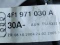 дверная проводка Audi A6 4F/C6 2006, 2.4 л., i, BDW, бензин, вариатор, чёрный, седан, передний привод, правый руль, 1J0973714, 1K0972923, 1K0971975, 4F1971030A, TS15332134, 4F0971841E, 4E0971942, 6Q0972623T, 8E0972702, 8E0959845B - фото №7
