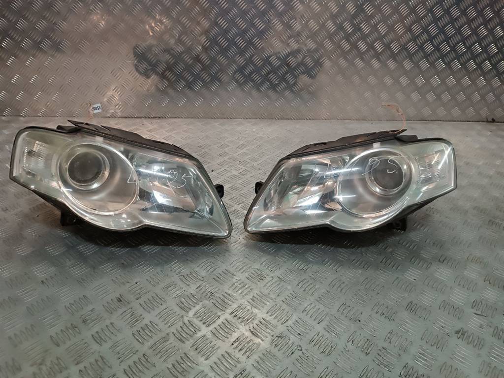 фара левая Volkswagen Passat B6 2007, 2.0 л., TDi, BMR, дизель, 6МКПП, чёрный, седан, передний привод, правый руль, 3C0941005R - фото №1
