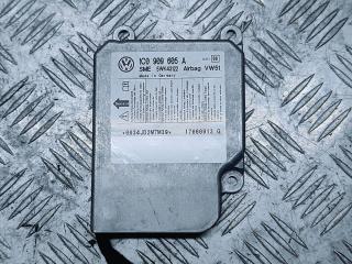 блок AirBag Volkswagen Transporter T5 2006, 2.5 л., TDi, AXD, дизель, робот, серебристый, микроавтобус, передний привод, правый руль, 1C0909605A
