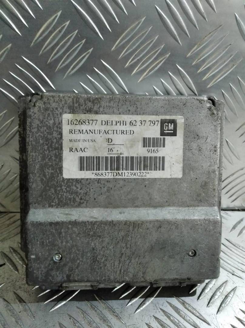 блок управления двигателем Opel Astra G 1999, 1.6 л., mono, бензин, 16268377 - фото №1