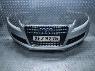 бампер передний Audi Q7 4L 2007, 3.0 л., TDi, BUG, дизель, АКПП, серебристый, внедорожник 5 дв., полный привод, правый руль, 4L0807437D