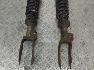 стойка передняя правая Volkswagen Touareg 1 поколение [рестайлинг] 2008, 3.0 л., TDi, BKS, дизель, АКПП, чёрный, внедорожник 5 дв., полный привод, правый руль, 7L6412022N, 7L6413032L