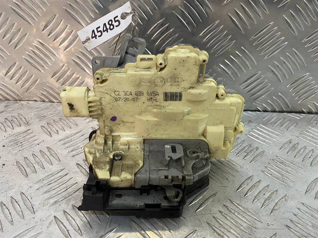 замок двери задней левой Volkswagen Passat B6 2007, 2.0 л., TDi, BMR, дизель, 6МКПП, чёрный, седан, передний привод, правый руль, 3C4839015A - фото №1