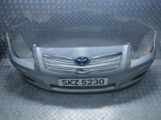 бампер передний Toyota Avensis 2 поколение (T250) [рестайлинг] 2007, 1.8 л., i, 1ZZ-FE, бензин, 5МКПП, серебристый, передний привод, правый руль, 5211905170, 5211905180