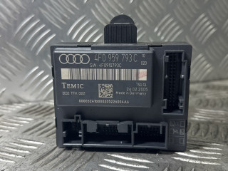 модуль управления двери Audi A6 4F/C6 2006, 2.4 л., i, BDW, бензин, вариатор, чёрный, седан, передний привод, правый руль, 4F0959793C, 4F0910793C