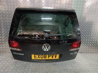 крышка багажника (дверь 3-5) Volkswagen Touareg 1 поколение [рестайлинг] 2008, 3.0 л., TDi, BKS, дизель, АКПП, чёрный, внедорожник 5 дв., полный привод, правый руль