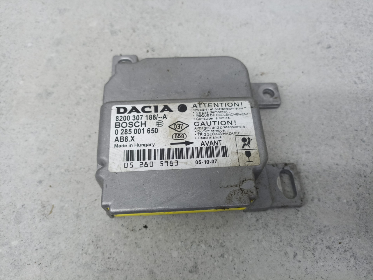 блок AirBag Renault Logan 1 поколение 2009, 8200307188 - фото №1