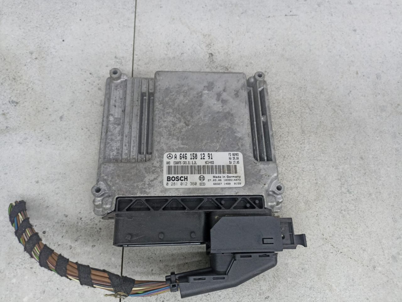 блок управления двигателем Mercedes-Benz Vito W639 2009, 2.2 л., OM 646.983, дизель, A6461501291 - фото №1