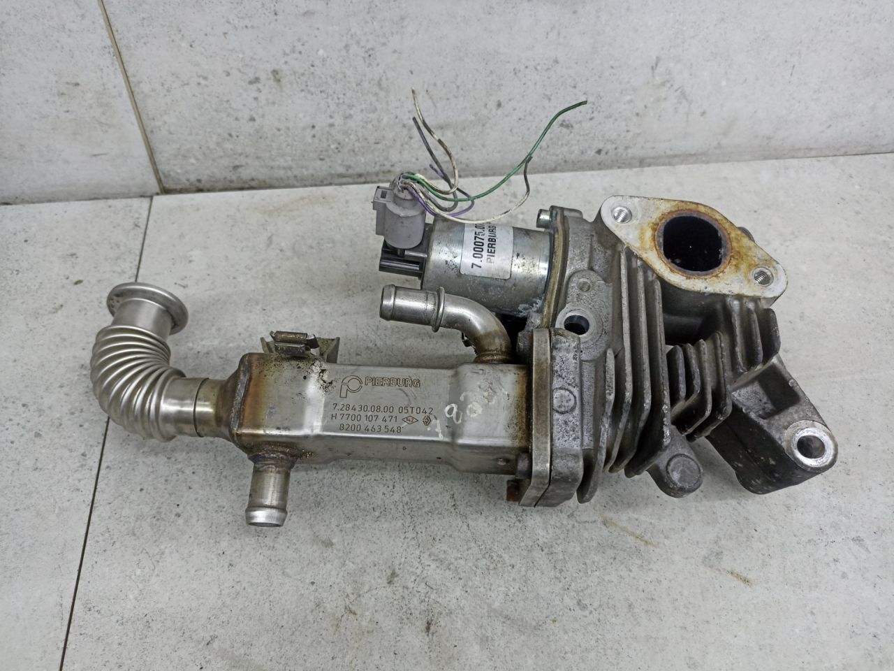 клапан EGR Renault Scenic 2 поколение 2005, 7700107471 - фото №1