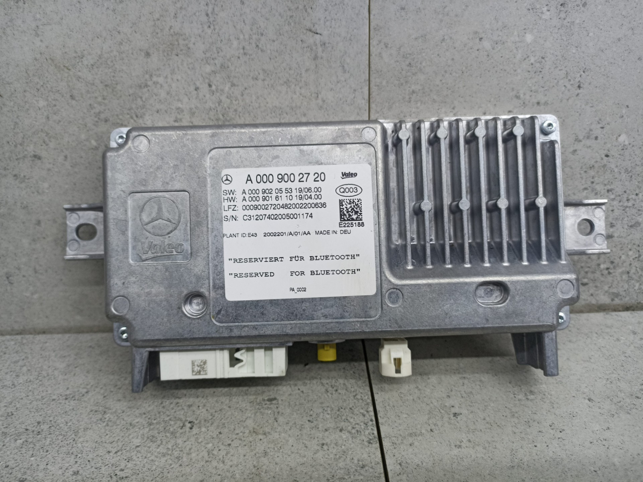 блок управления парктрониками Mercedes-Benz GLC Coupe C253 2018, A0009002720 - фото №1