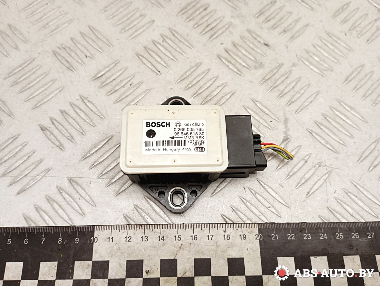 датчик ускорения Citroen C4 Picasso 1 поколение 2009, 1.6 л., 9HZ (DV6TED4), дизель, АКПП, правый руль, 0265005765, 9664661580 - фото №1